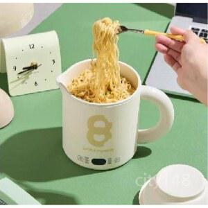 냄비 여행용 라면쿠커 휴대용 끓이는 1.5L 샤브샤브 2Pcs 녹색 Wlink 다용도