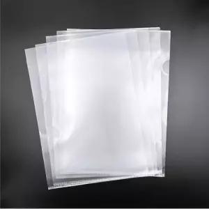 얇은파일홀더 WL 초슬림 투명 L자 클리어파일 서류정리용 사이즈 A4 31x22cm 10p