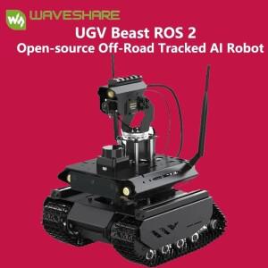 Waveshare UGV Beast ROS 2 AI 로봇 Jetson Orin 보드용 오픈 소스 오프로드 추적 로봇, 듀얼 컨트롤러, 36
