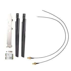 AX210 블루투스 5.2 Wifi 카드용 VO-Wifi 6E 데스크탑 키트 802.11Ax 2.4Ghz/5Ghz AX210NGW Wi-Fi 6 어댑터