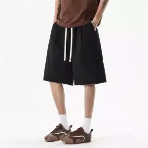 남성용 팬츠 하계 속건 낙하산 트레이닝 하의 쿨링 반바지 트렌드 5부 admr2