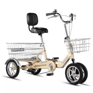 성인용 3륜 자전거 세발자전거 경량 짐수레 수납함