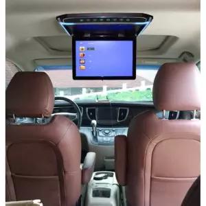 카니발천장모니터 인치 뒷좌석 천장 베이지 무드등