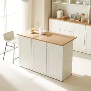 파로마 베이 베온 아일랜드 식탁 수납장 홈바 테이블 조리대 1200