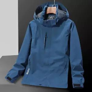 우의 흰색 남성우비 상의 비옷 레인웨어