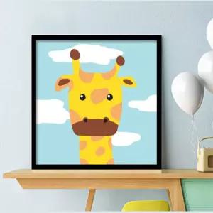 초보자용 초등학생 동물 유화 그림 그리기 키트x2개 캔버스 취미 힐링