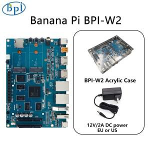 바나나 파이 BPI-W2 라우터 보드 세트 리얼텍 RTD1296 쿼드 코어 ARM CPU Mali-T820 MP3 GPU 2GB DDR4 8GB