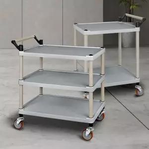 플라스틱써빙카트(신형) 업소용주방트롤리 이동식식당 바퀴