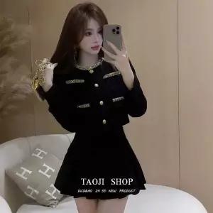 여성 스커트 셋업 가을 세트 투피스 트위드투피스