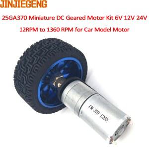 25GA 370 6V 12V 24V 인코더 모터 샤프트 커플 브래킷 장착 기어 4MM
