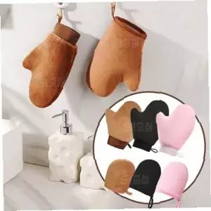 셀프 태닝 전용 벨벳 장갑 바디 로션 오일 도포용 손 보호 미용 글러브 피부