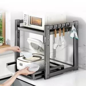 밥통 레일 밥솥 다이 전자레인지 렌지대 건그레이