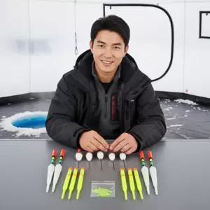 빙어 붕어 겨울 얼음낚시 찌 15종 세트 민물 낚시용품 채비 모음