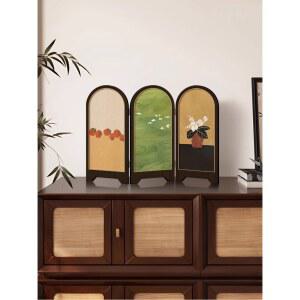 그린 미니병풍 현관장식 이에니 거실장식 30X20 즐기기 칸막이 타임