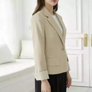 [하프클럽/다잇템]여성 폴리 레이온 혼합 혁대 편한 수트핏 재킷