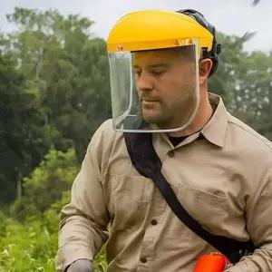 [RIZPICK]안면 보호면 작업 보호면 산업용 보안면 투명 안전 보호구 작업모