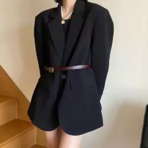 여성 빅사이즈 폴리에스터 원버튼 수트핏 자켓