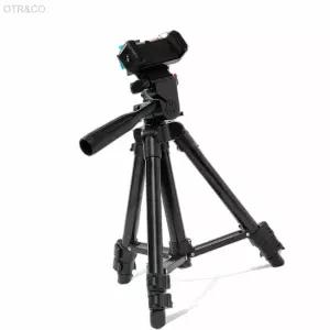 스마트폰 카메라 3단 삼각대 65CM 블랙 촬영용 마운트 DSLR