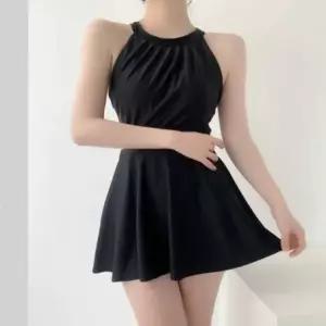 [다잇템] 여성 후레아 드레스 치마 보정 홀터네크 체형 수영복