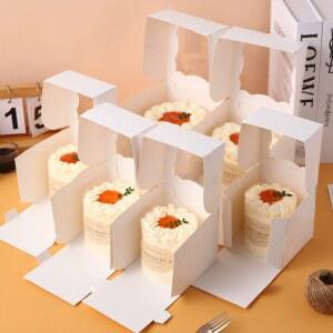초미니케이크상자 용기 케이크 사각 쪼꼬미 투명 받침 888 베이커리 초미니케이크