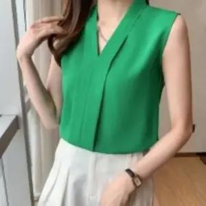 [다잇템] 여성 SS 클래식 슬리브리스 쿨 블라우스