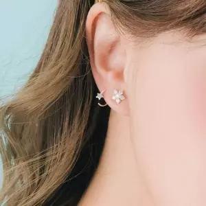 실버 비토 미니 링 귀걸이