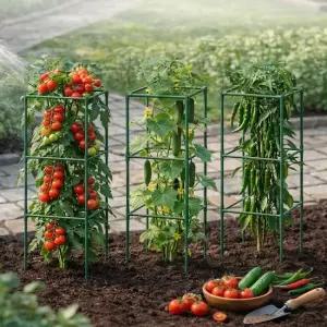 가든짐 조립식 식물 지지대 텃밭 프레임 토마토 오이 고추 덩굴식물 받침대 3개