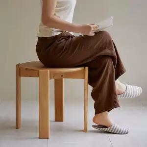 오르 고무나무 원목 다용도 스툴