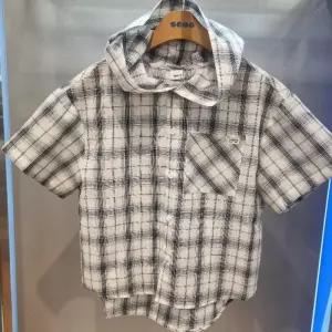 HC22 체크후드반팔셔츠 체크후드반팔셔츠 sja304fksh04