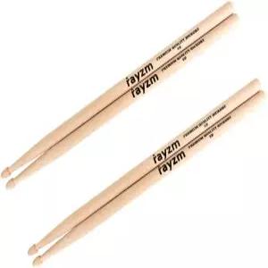 레이즘 드럼 스틱 5B 솔리드 아메리칸 히코리 스틱/비터 우드 팁