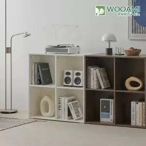 [우아미] 모노 마듀 낮은 거실 파티션 책장 2단 800