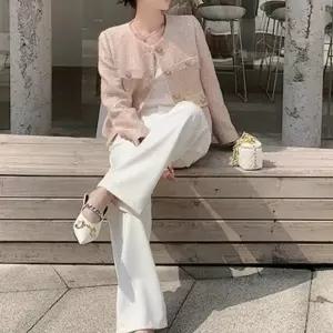 [하프클럽/옷자락]여성 세련된 일상 하객 패션 오피스 트위드 재킷