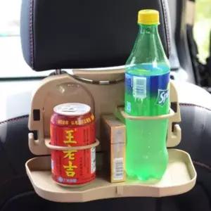 차량용 접이식 간이 테이블 자동차 뒷좌석 식탁 카 트레이 뒷자리 책상 차박 캠핑용 수납 테이블 차량용품