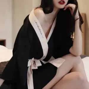 2color 골프 샤워 실크 잠옷 가운