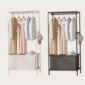 [JED] 스탠드 드레스 무타공 행거 철제 룸 공간활용 수납 옷걸이