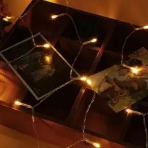 ( )차박전구 장식용전구 LED줄전구 줄조명 LED 50구 트리전구 웜색 캠핑조명 5M 투명