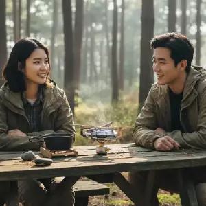 ( )휴대용 캠핑 가스 버너 방풍 스토브 차박용 미니 화로대 실버