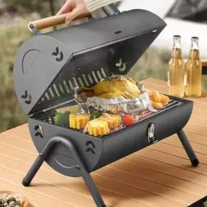(색상1 K06바베큐그릴)훈제 화로대 스토브 캠핑 차박 화로 양면 바베큐 그릴