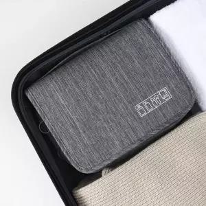 (색상 그레이)세면 도구 소품 파우치 보관 정리 수납 캠핑 여행 차박 다용도 멀티 호캉스 물놀이 휴대용 걸