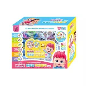 핑크퐁 베베핀 똑똑한 자석놀이 가방 한글 영어 숫자 학습 스펀지자석 역할놀이 선물