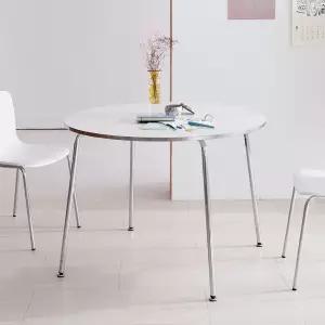 크롬 미드센추리 원형 테이블 1000 size (단품)