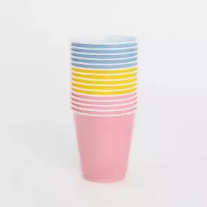 재사용 플라스틱 커피컵 210ml 15px10봉 캠핑용 주방