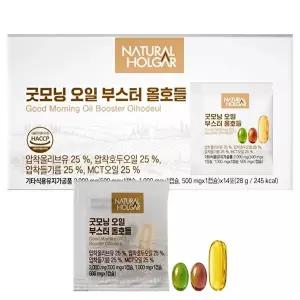 [네츄럴올가]네츄럴올가 굿모닝 오일 부스터 올호들 1박스 (14포) / 올리브 호두 들기름