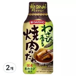 (1+2) 다이쇼 와사비 스테이크 바베큐 소스, 180g, 2개  3Set