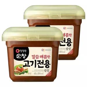 (1+2) 청정원순창 깔끔 매콤한 고기전용 쌈장, 450g, 2개 3Set
