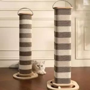 반려묘스크래쳐 고양이 냥이 부분 교체형 수직 타워형 스크래쳐