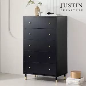 로얄 블랙 5단 서랍장(800)