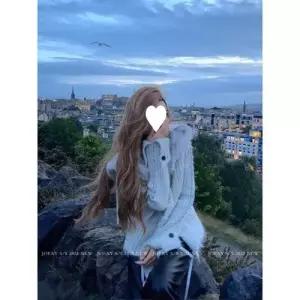 여자모피코트 올가을 꼬마 코트 여주인공 교포 여생데이트 칠석 퍼 ible3