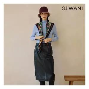 SJ와니 이태리 나파 램스킨 미디 스커트 709165