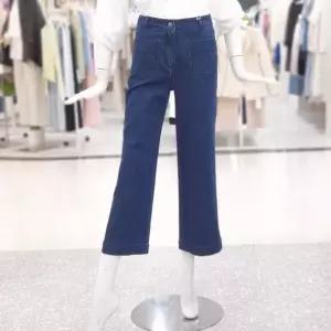 [하프클럽/에이비에프지]abfz sh06 스판속밴딩9부데님팬츠데일리룩 SLBHA2E32D